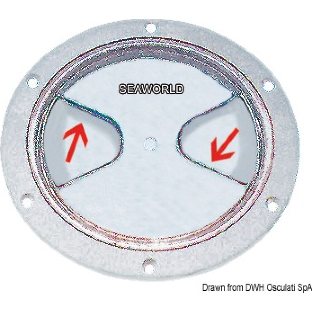 Tappo ispezione a vite trasparente 102 mm