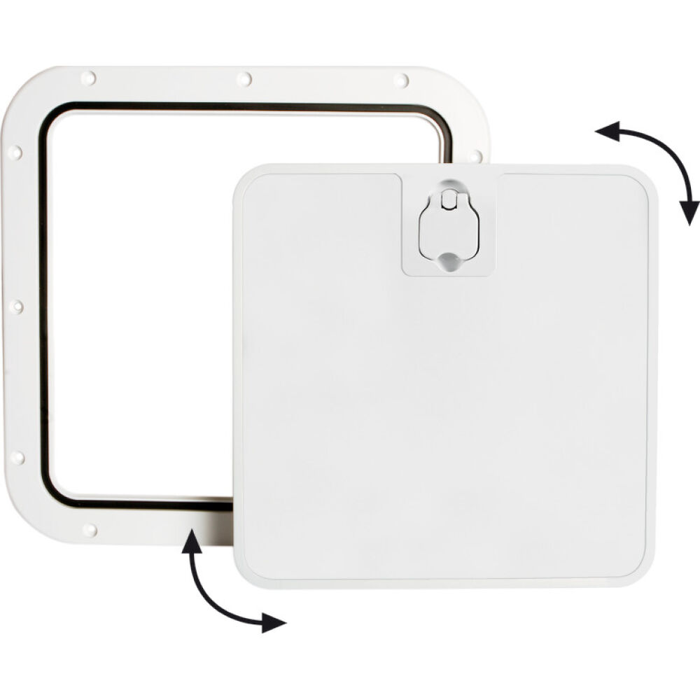 Portello estraibile bianco 375 x 375 mm