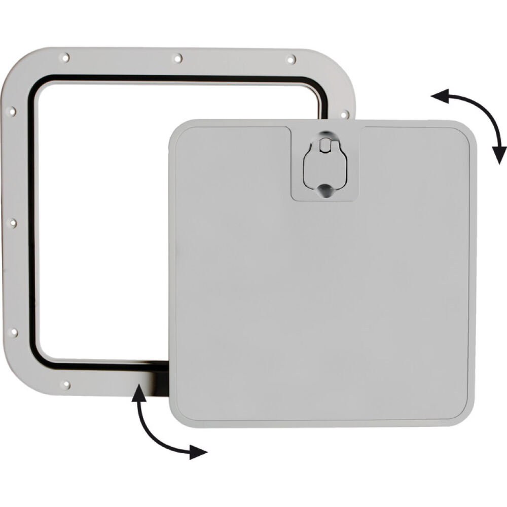 Portello estraibile grigio 375 x 375 mm