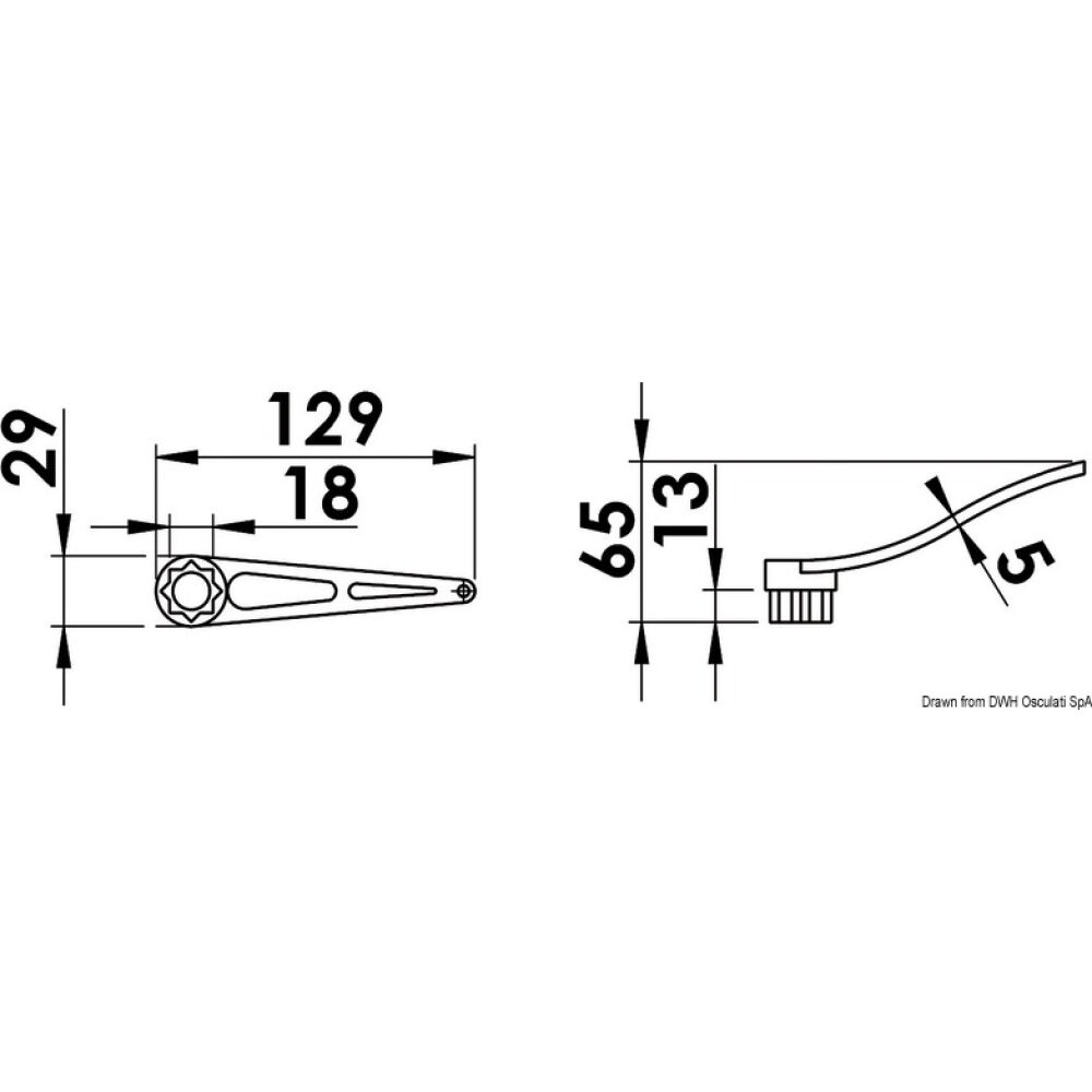 Chiave apertura AISI 316 tipo winch