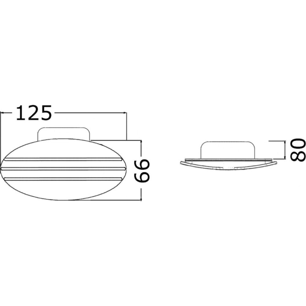 Flush-mount foldable horn 12 V 105 dB