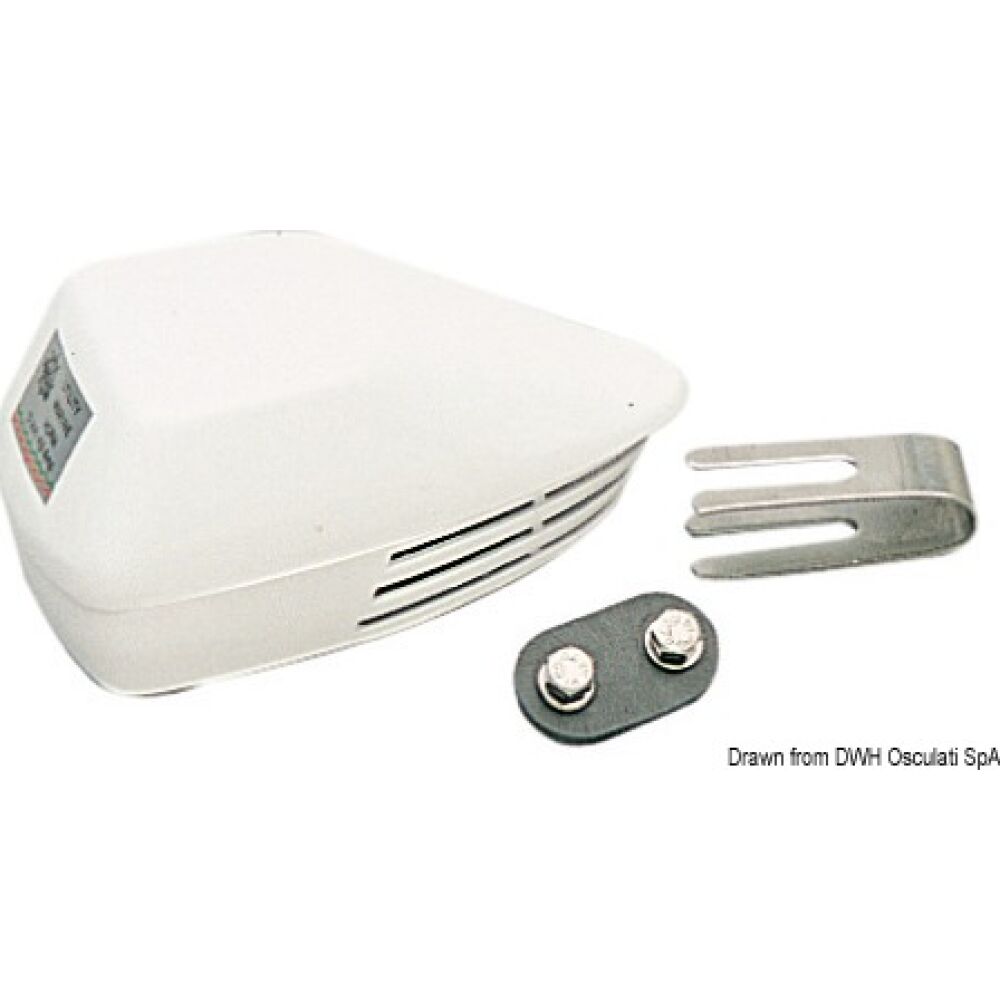 Diaphragm horn white ABS 12 V