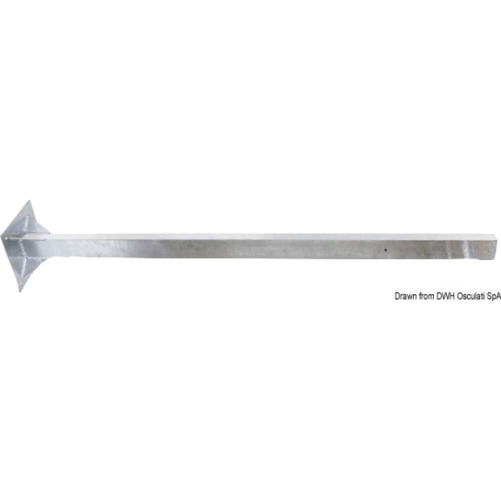 Palo acciaio zincato altezza 160 cm