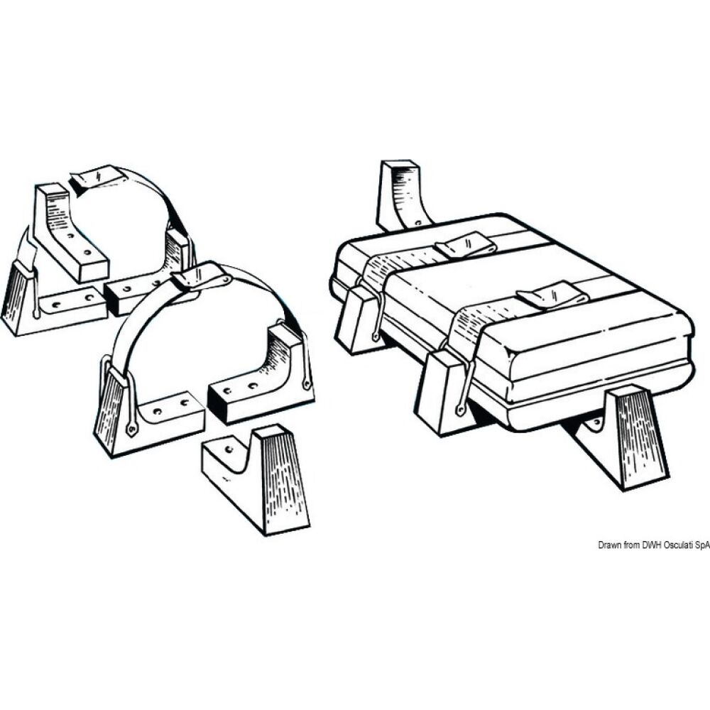 Kit di supporto per zattera rigida