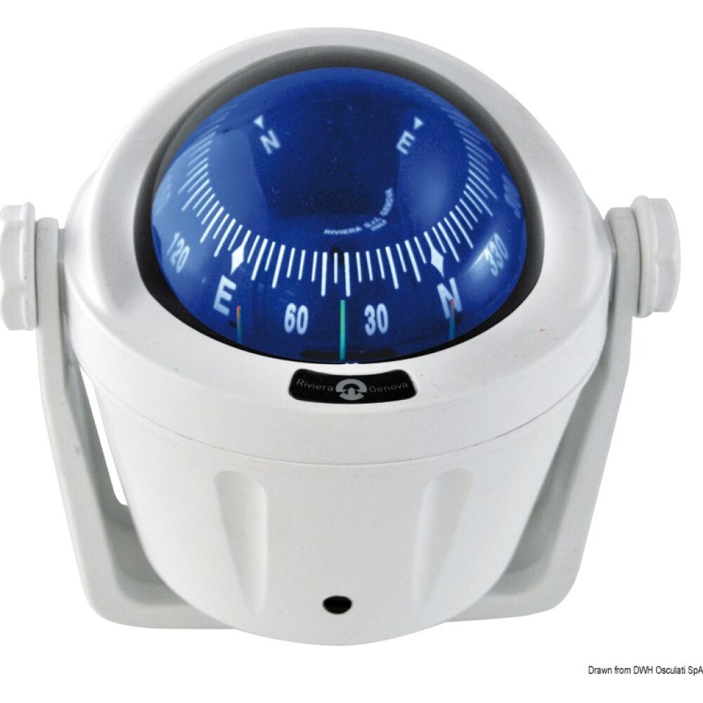 IDRA compact compass w/blue front rose bracket
