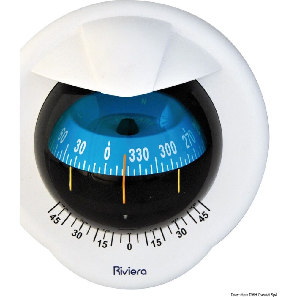 Bussola Riviera Pegasus 4" bianca/blu