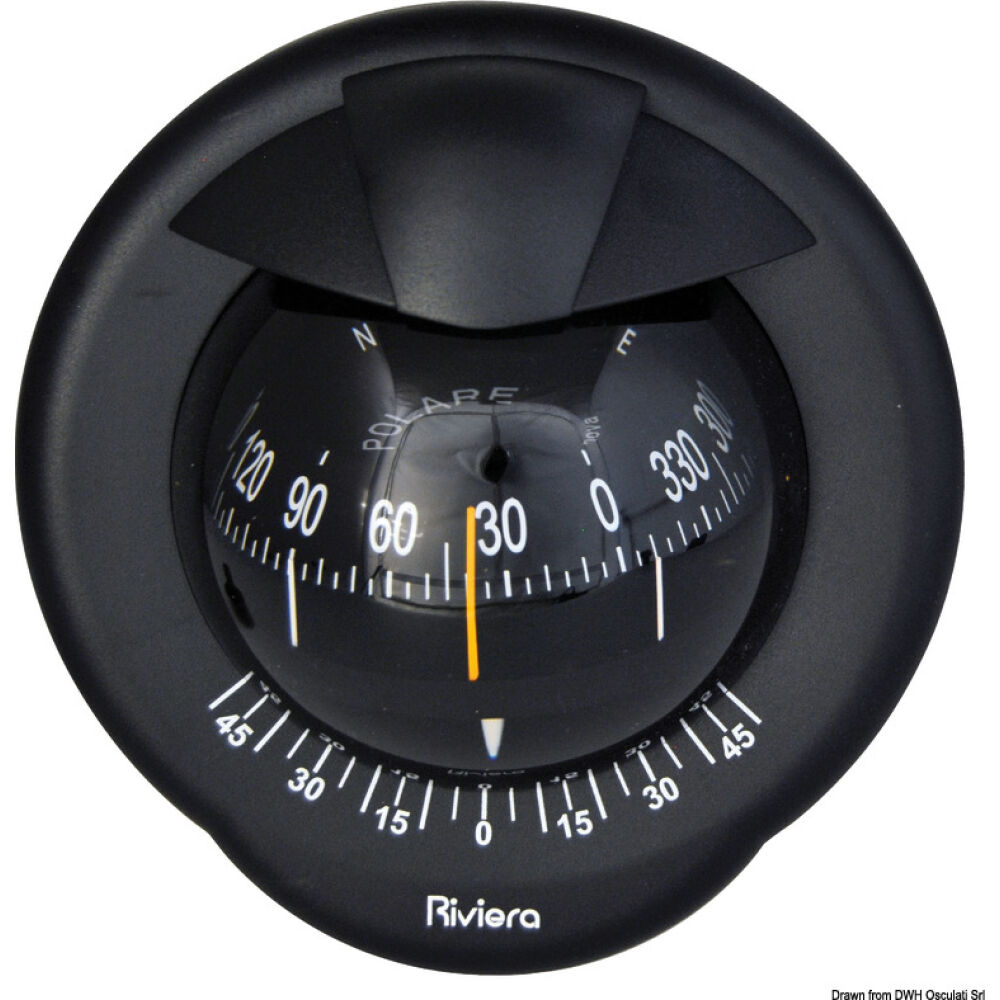Bussola Riviera Polare BP2 4" nera/nera