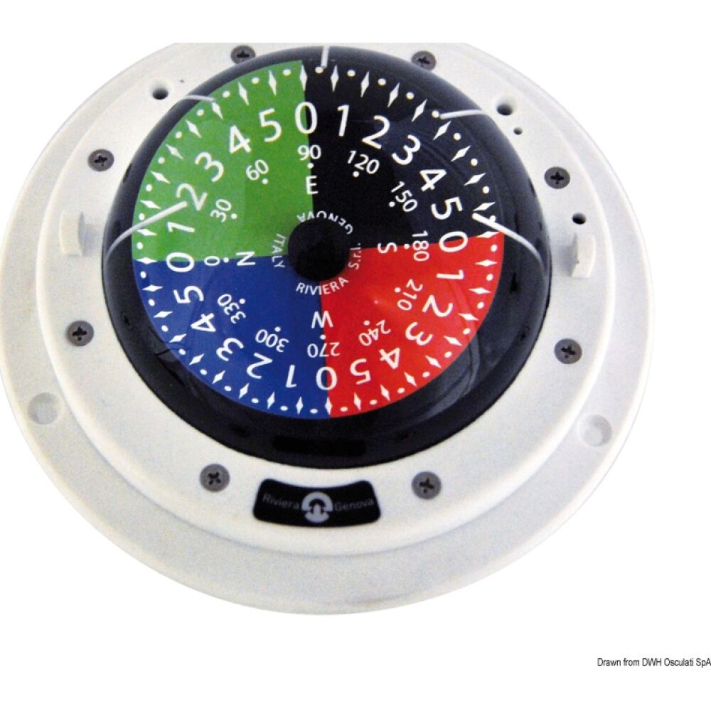 Bussola tattica Riviera 3" bianca