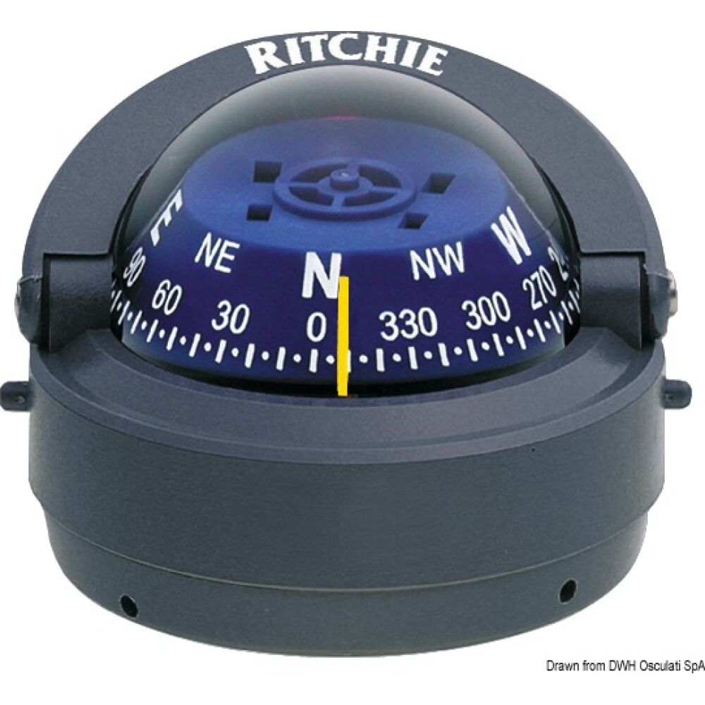 Bussola Ritchie Explorer 2"3/4 esterna grigia/blu