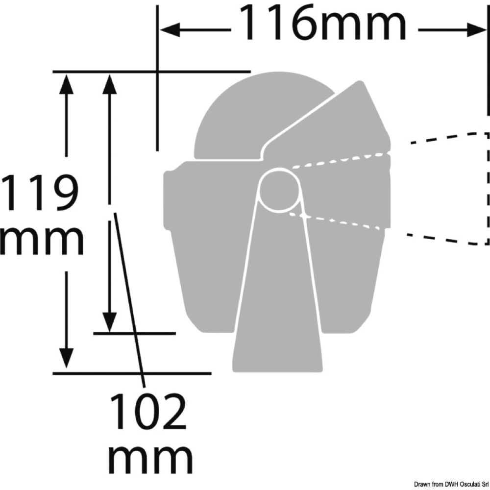 Bussola Ritchie Explorer 2"3/4 staffa nera/nera