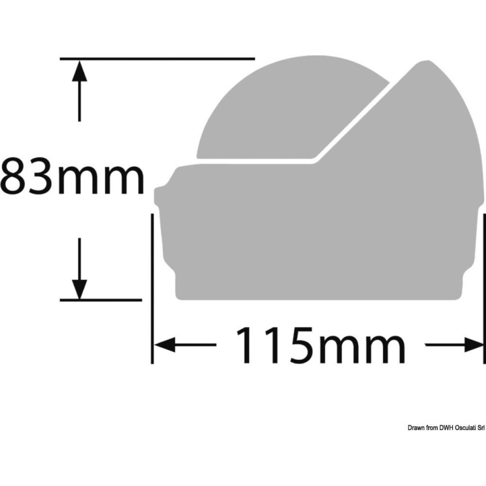 Bussola Ritchie Wheelmark 3" esterna nera/nera
