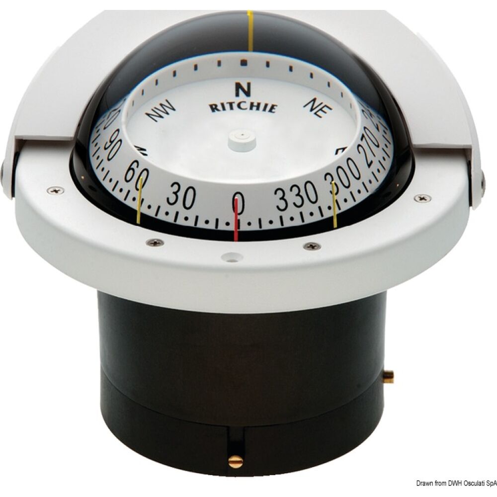 Bussola Ritchie Navigator 4"1/2 incasso comb. b/b