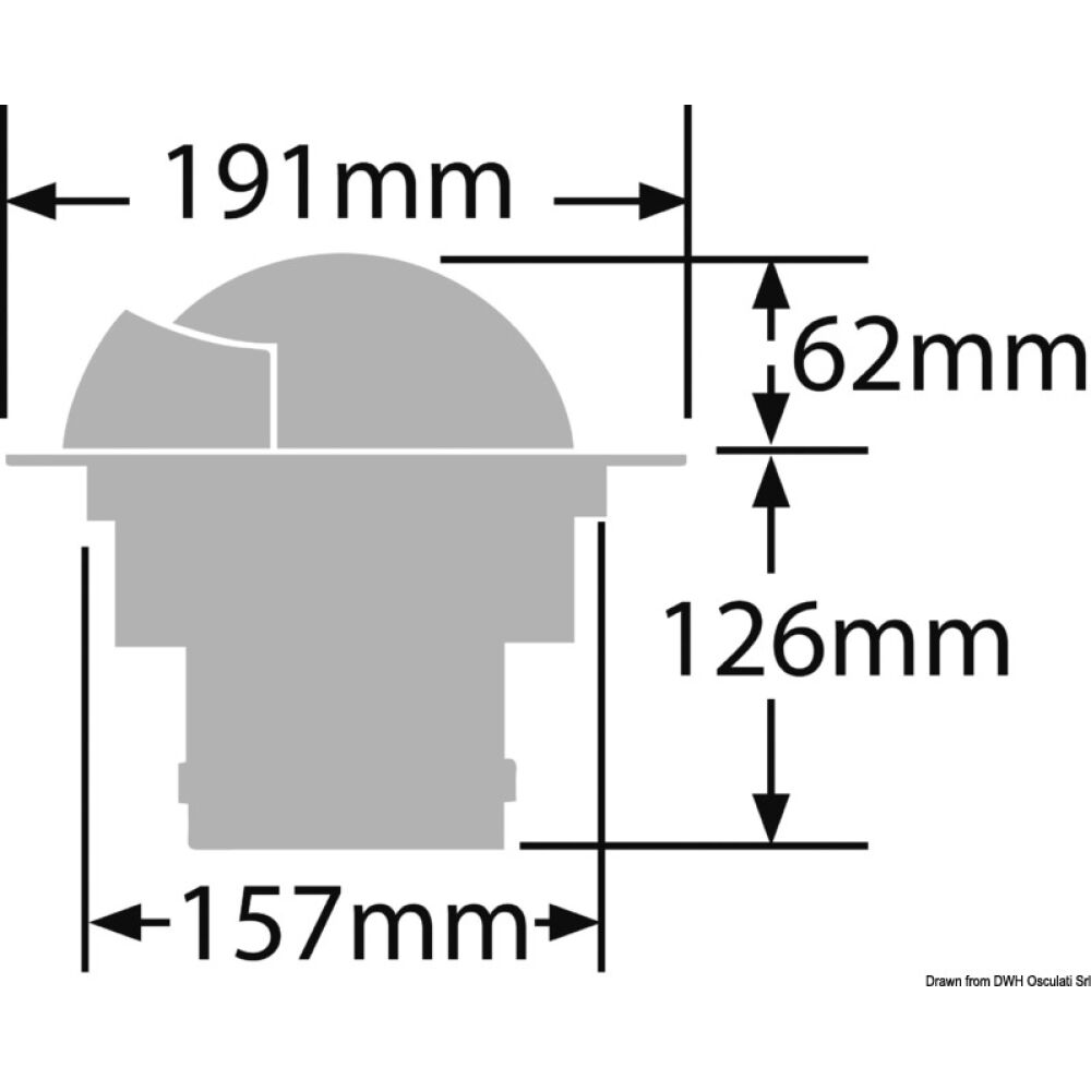 Bussola Ritchie Supersport 5" nera/blu
