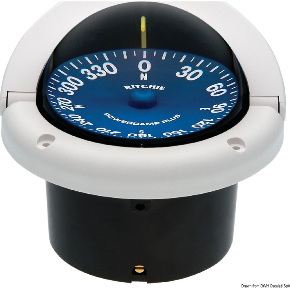 Bussola Ritchie Supersport 3"3/4 bianca/blu