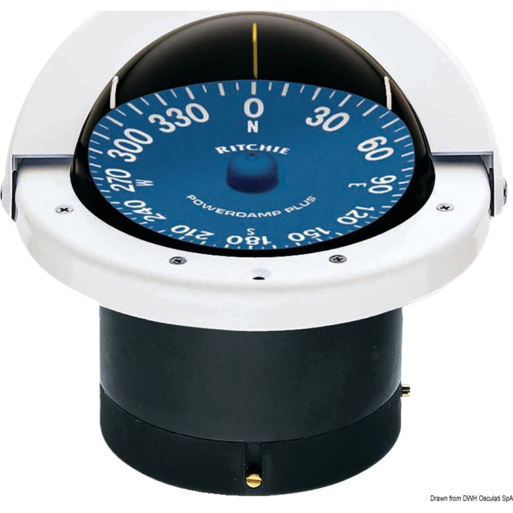 Bussola Ritchie Supersport 4"1/2 bianca/blu