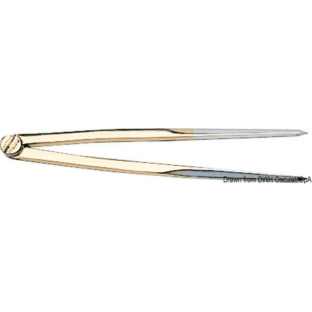 Divider mirror polished brass long 177 mm