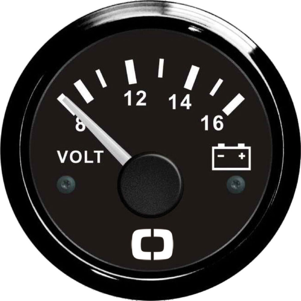 Voltmetro 8/16 V nero/nera