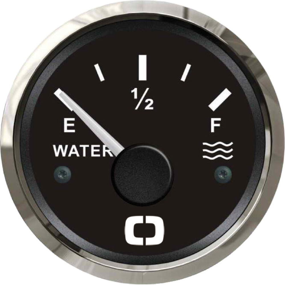 Indicatore livello acqua 240/33 ohm nero/lucida