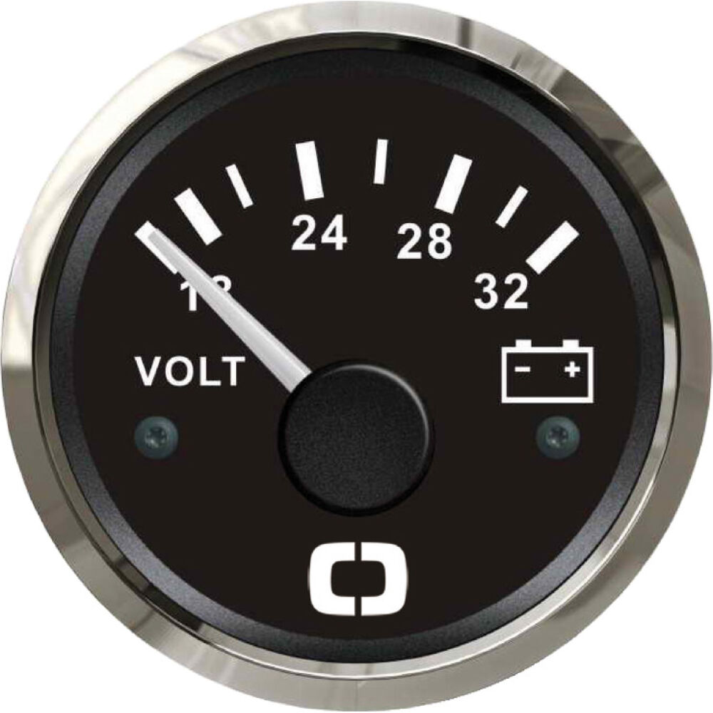 Voltmetro 18/32 V nero/lucida