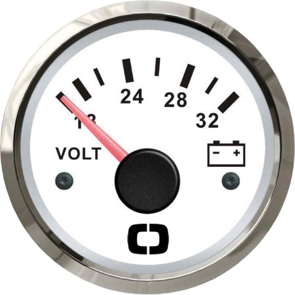 Voltmetro 18/32 V bianco/lucida