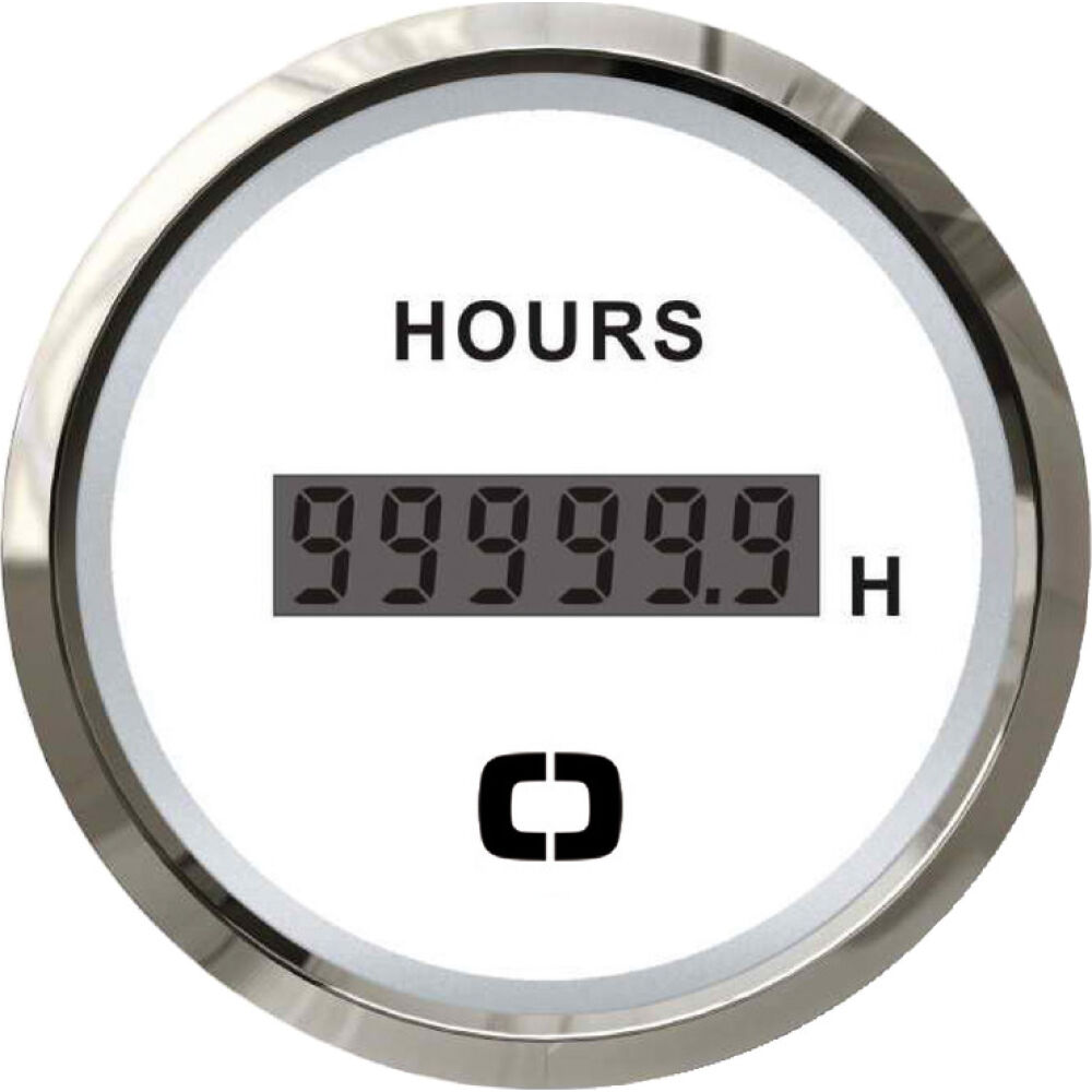 Contaore digitale bianco/lucida