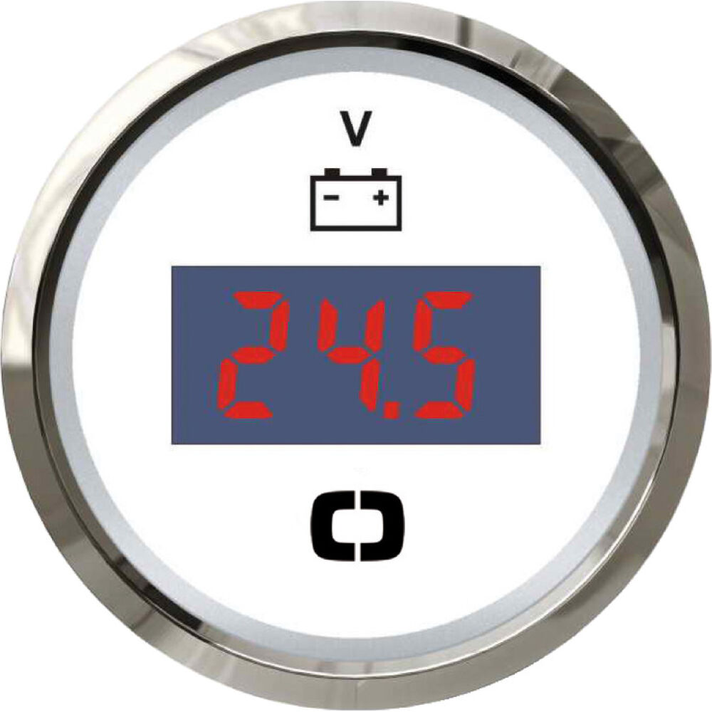 Voltmetro digitale 8/32 V bianco/lucida