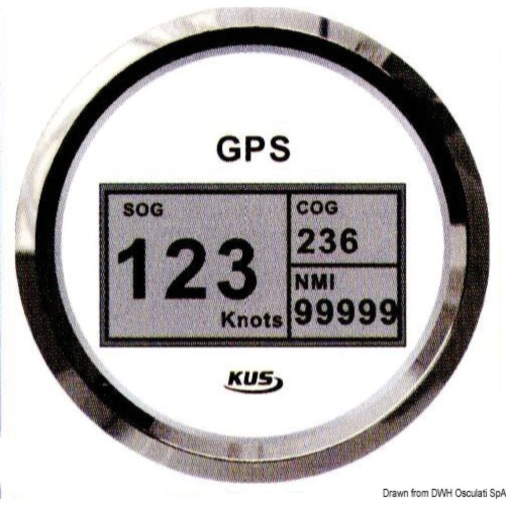 Log con bussola e totalizzatore GPS bianco/lucida