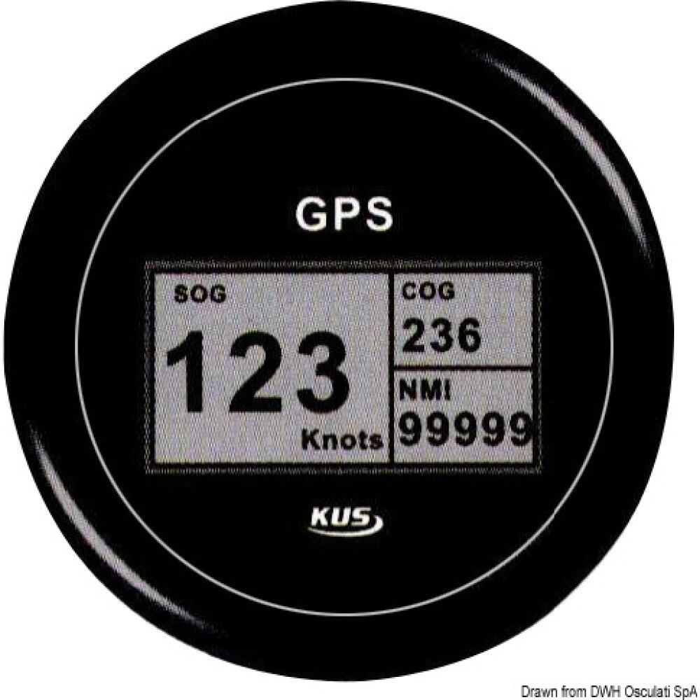 Log con bussola e totalizzatore GPS nero/nera