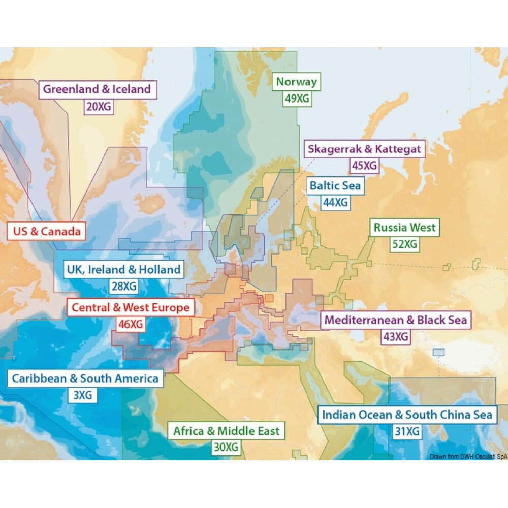 Cartografia Navionics XL9-NAVIONICS+ Global Region