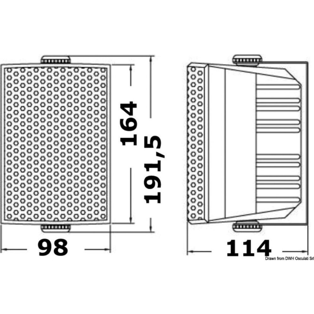 Cabinet stereo 2-way speakers white