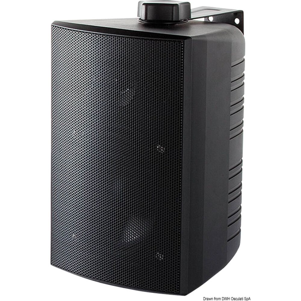 Cabinet stereo 2-way speakers black