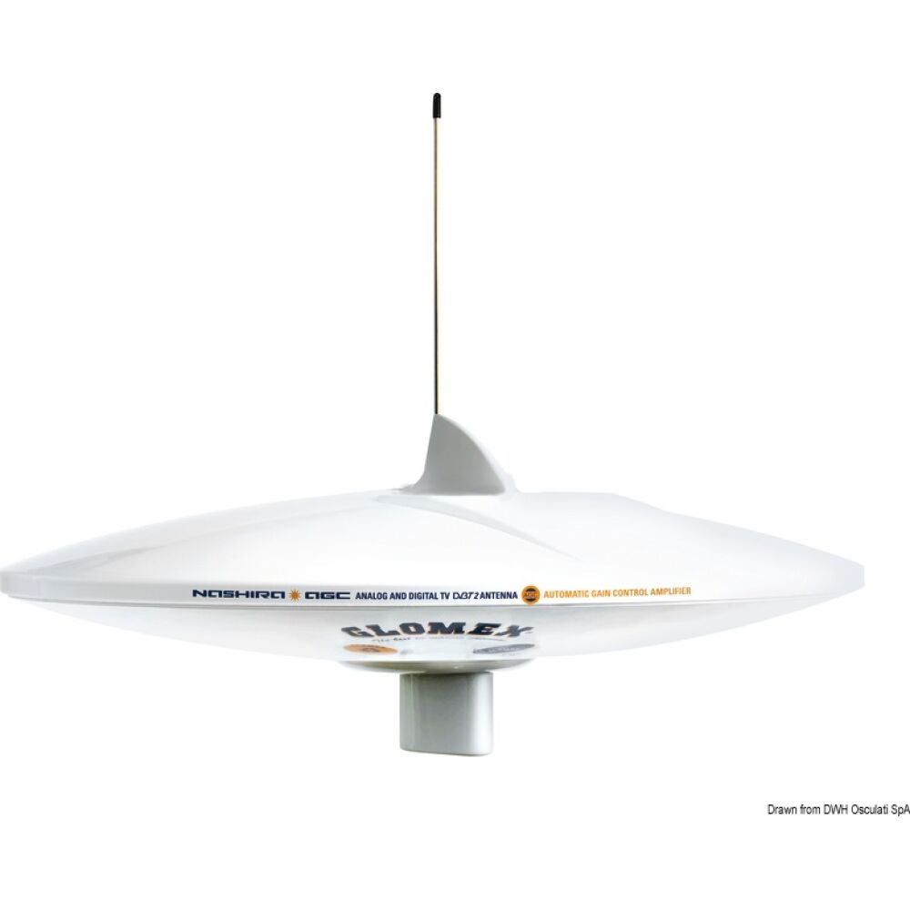 Antenna TV Glomex Nashira AGC/DAB/AM-FM bianca