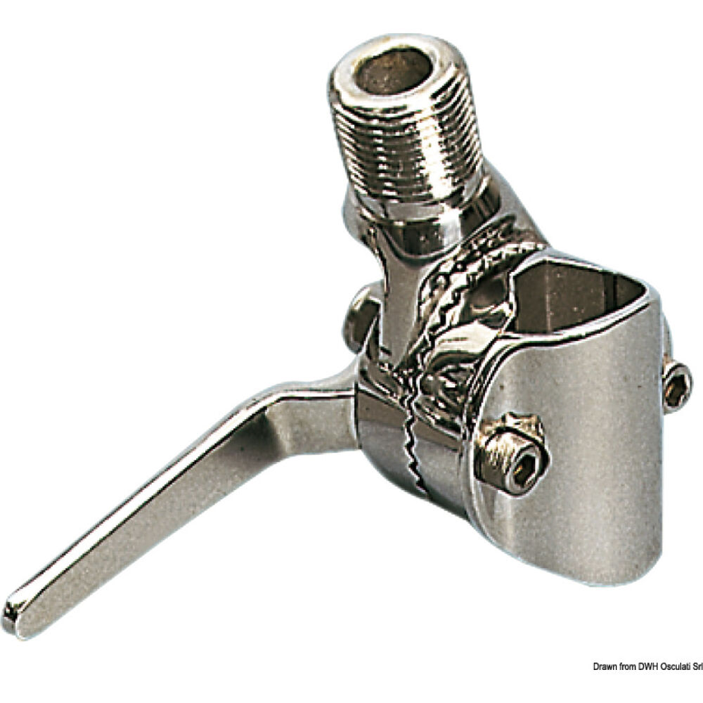 Base antenna per pulpito inox 22/25 mm