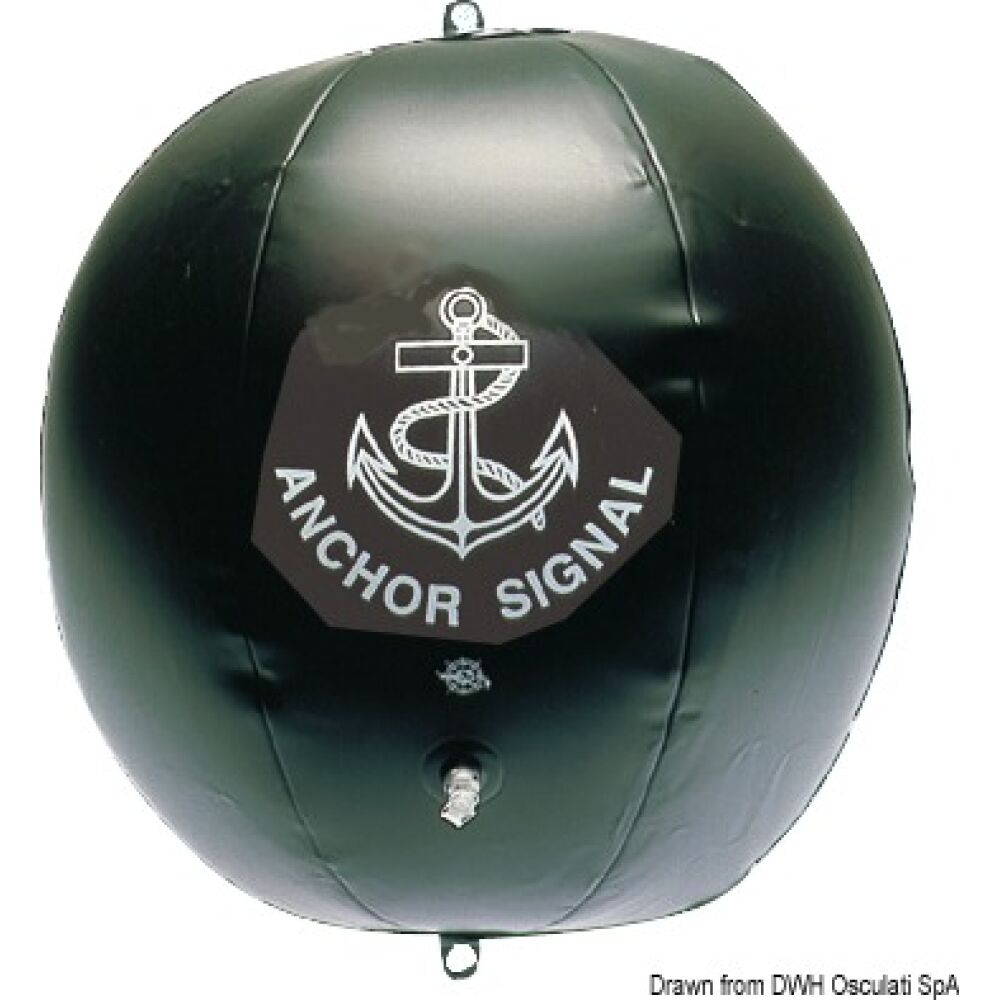Pallone nero gonfiabile di segnalazione
