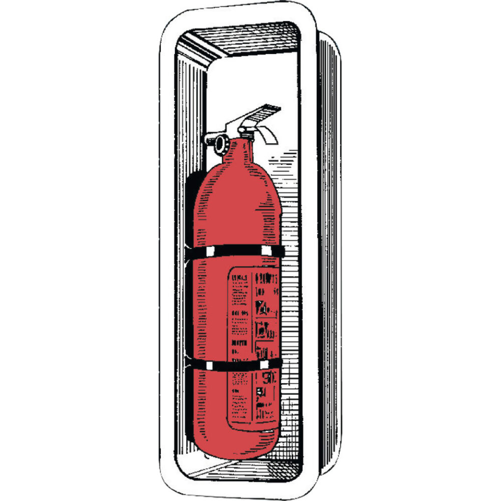 Vano incasso per estintori