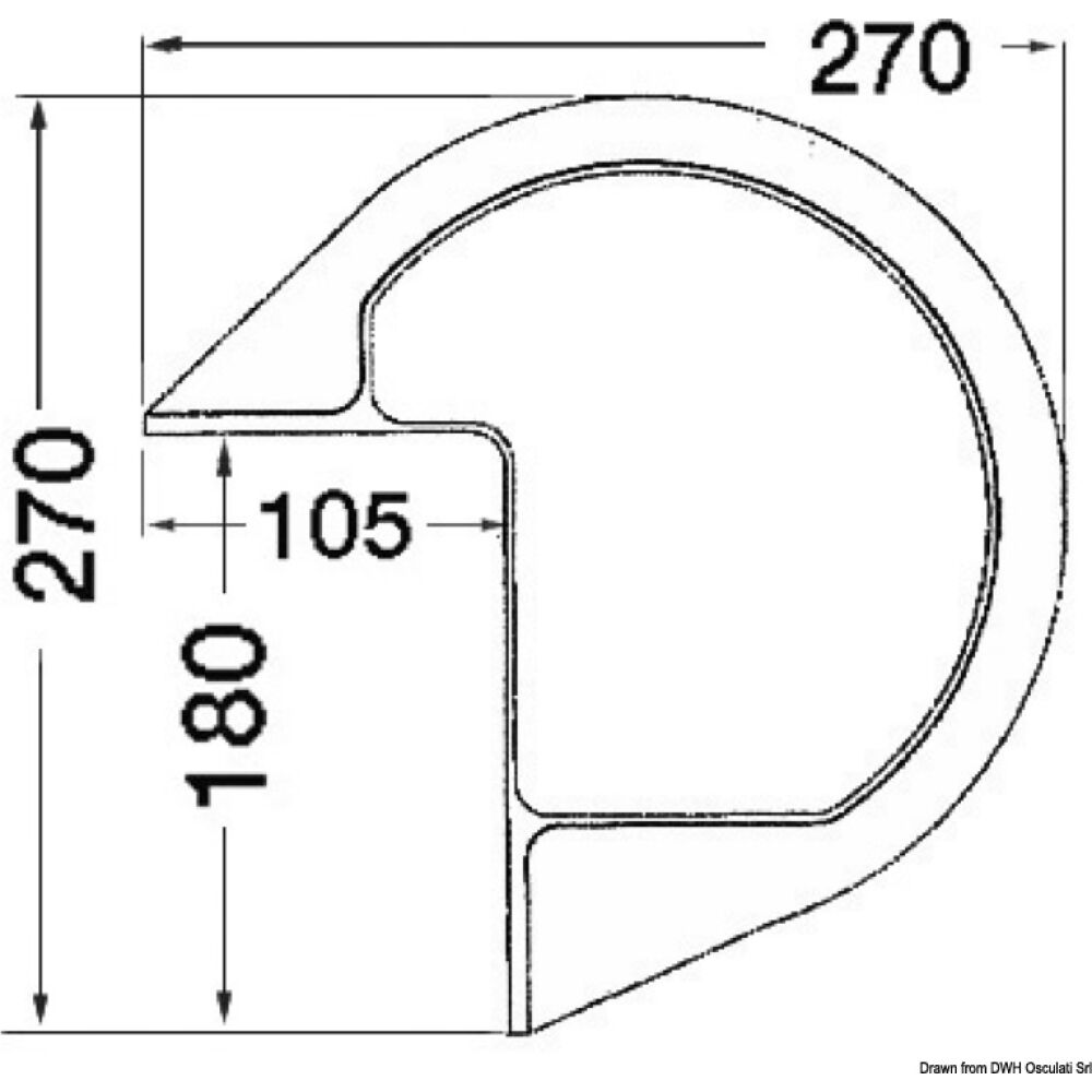 Protezione PVC bianco da pontile