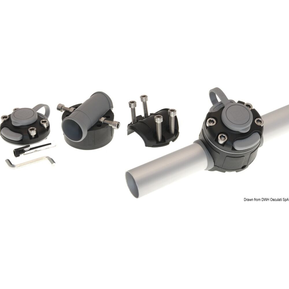 Lock per fissaggio su tubo Ø30/32 nero