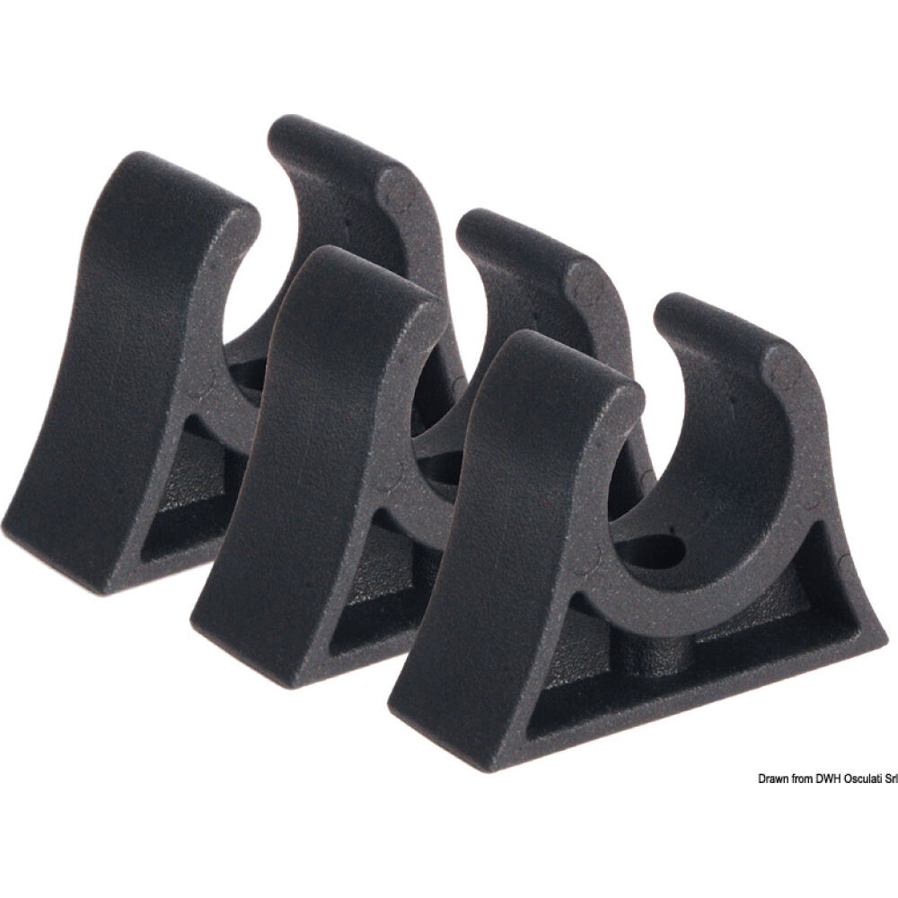 Clip nera per tubi 60/65 mm