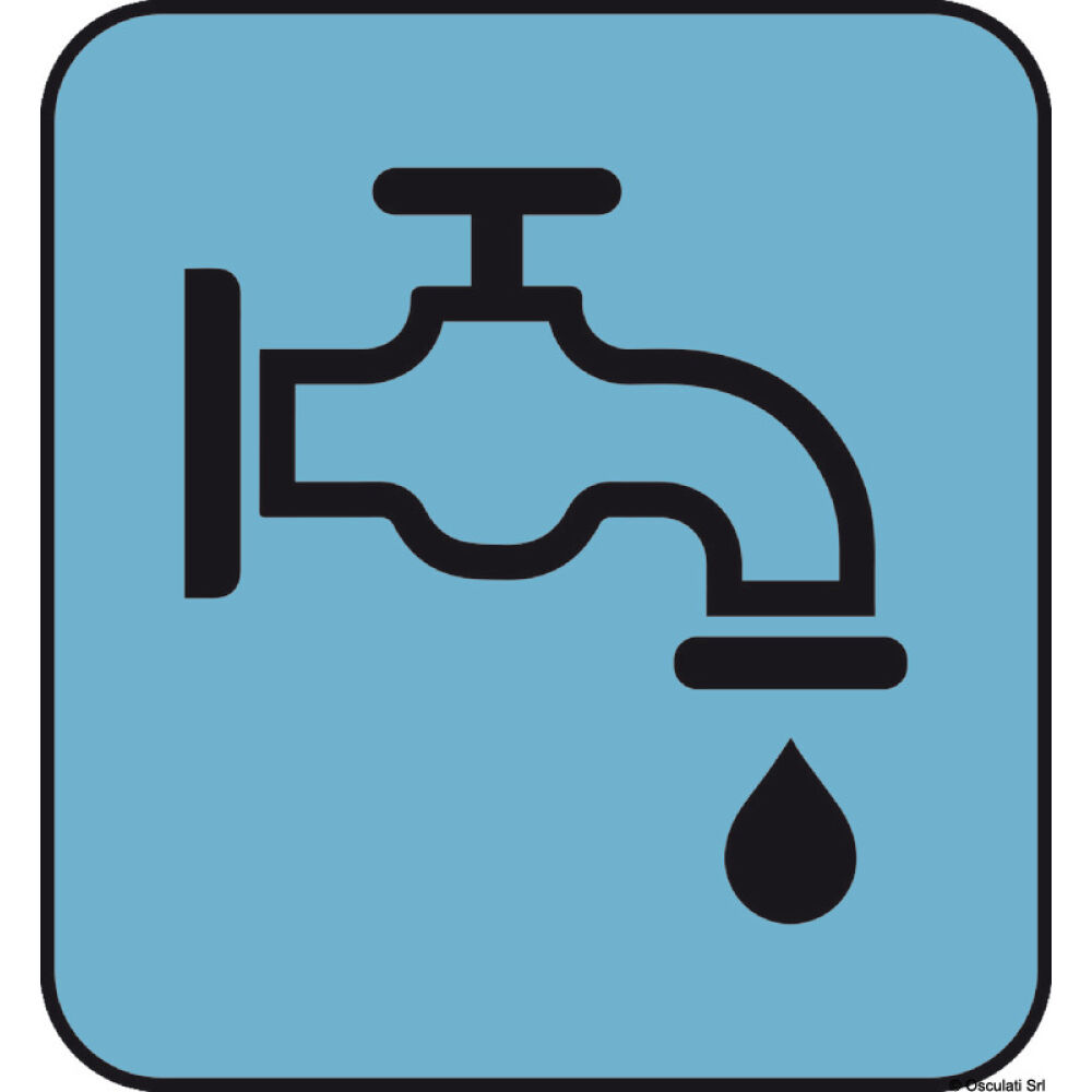 Adesivo carico acqua (foglio da 10 loghi) 25x27