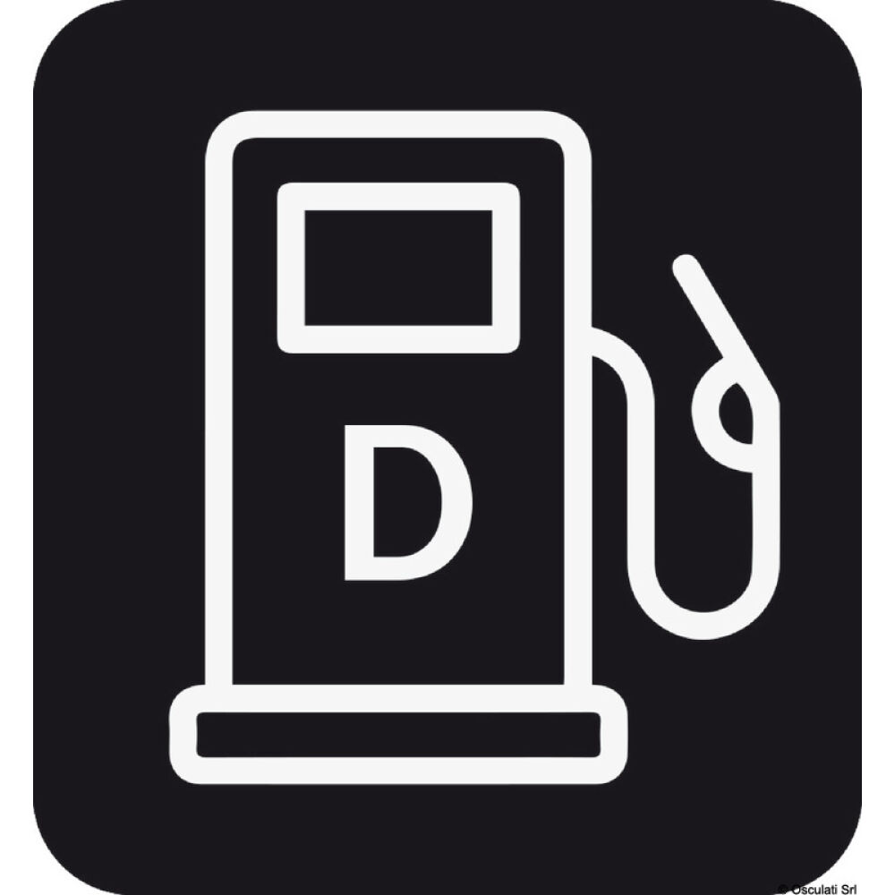 Adesivo carico diesel (foglio da 10 loghi) 25x27