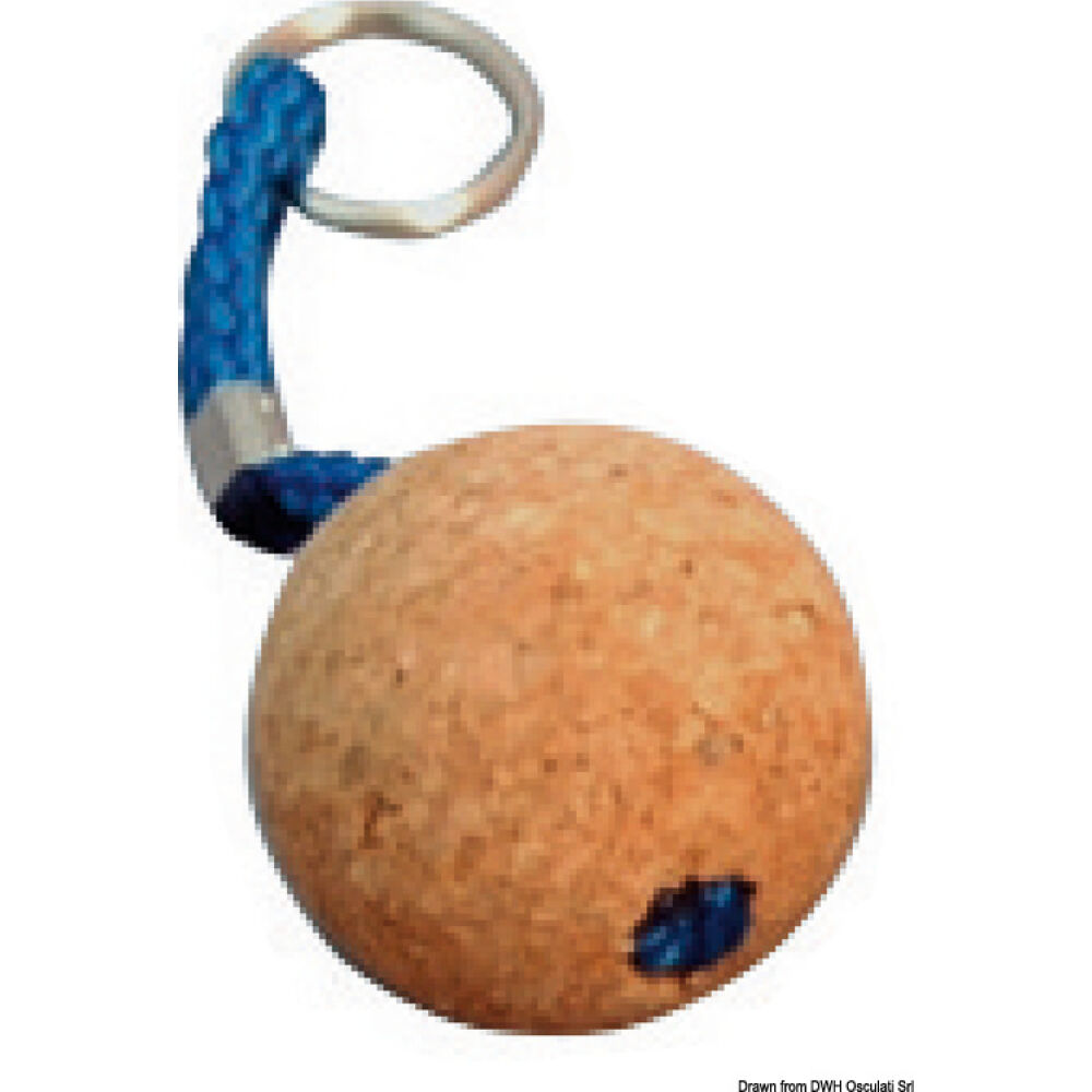 Portachiavi pallina sughero 50 mm