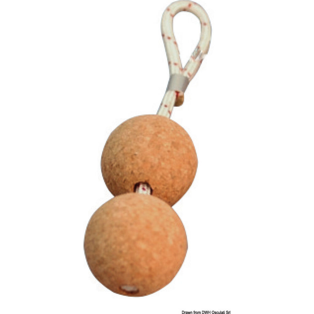 Portachiavi doppia pallina sughero