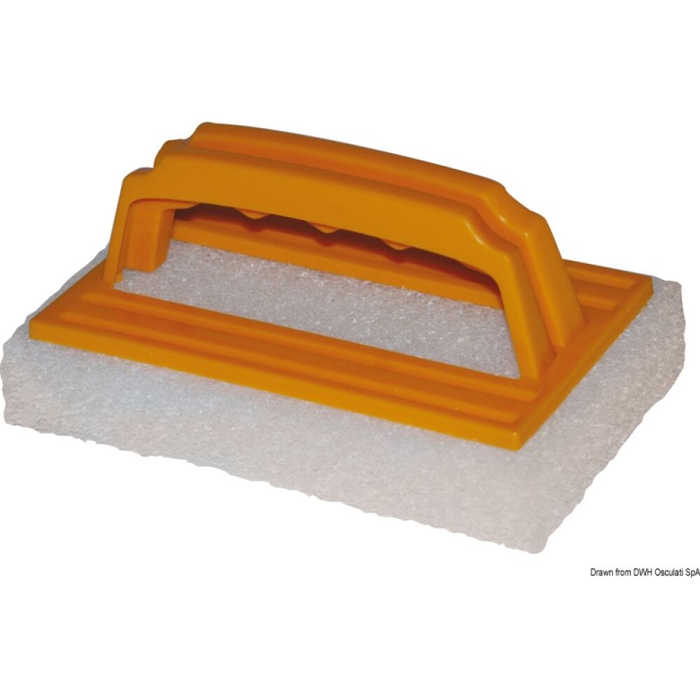 Abrasive nylon brush w/handle