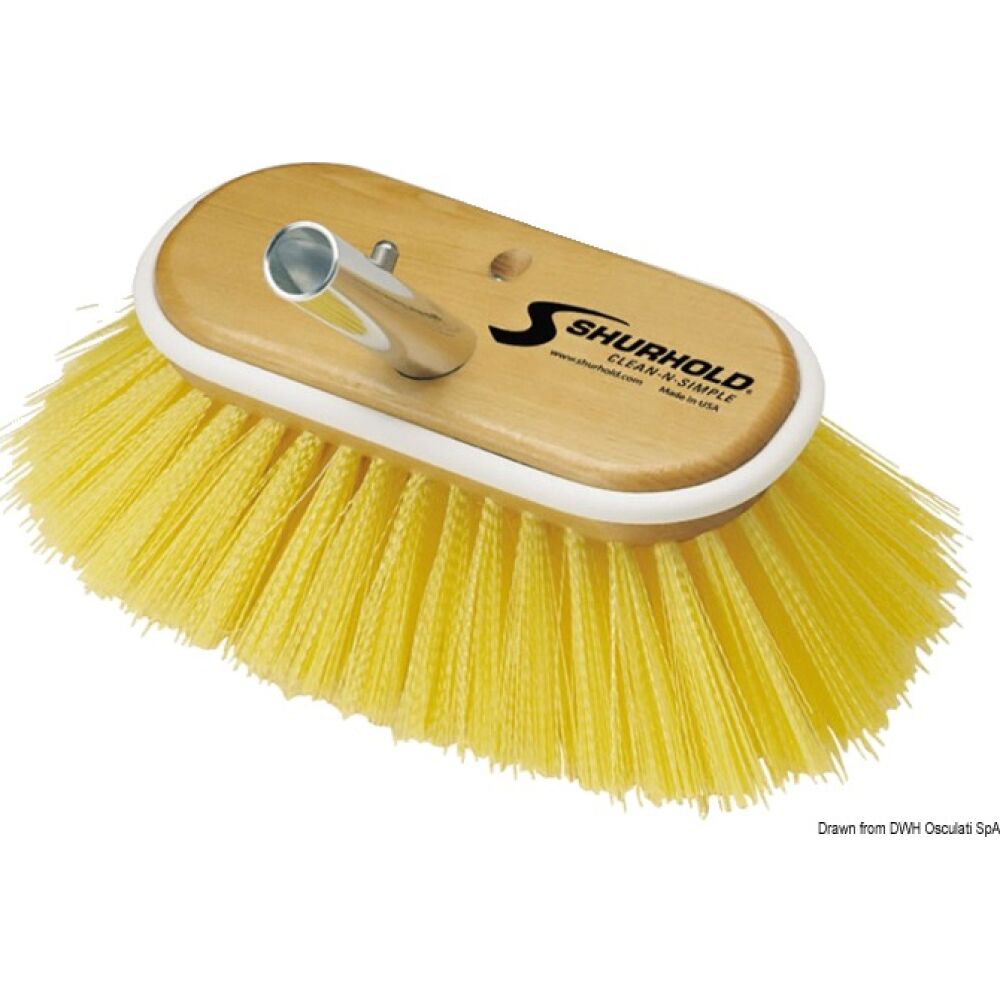 Scrubber 6" medium yellow fibres