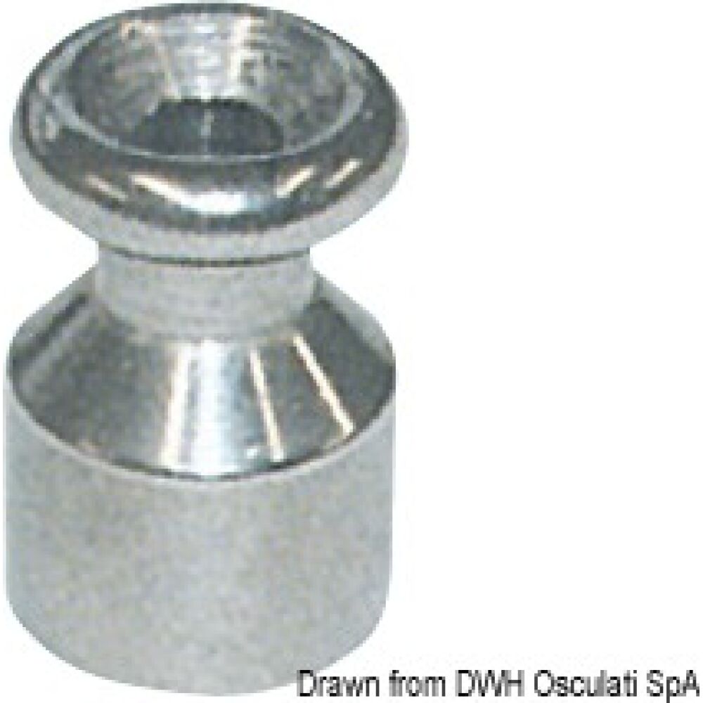 Tarpaulin lacing button AISI 316 19 mm
