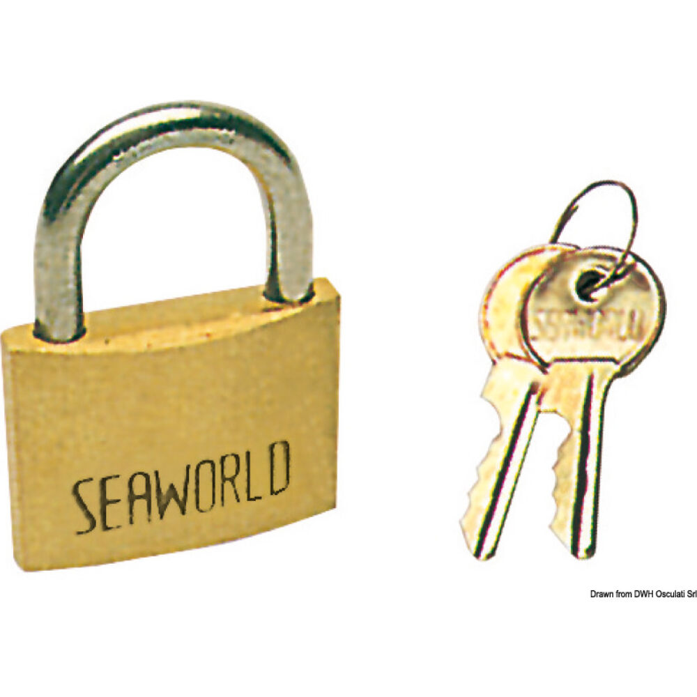 Padlock bronze/SS 30 mm