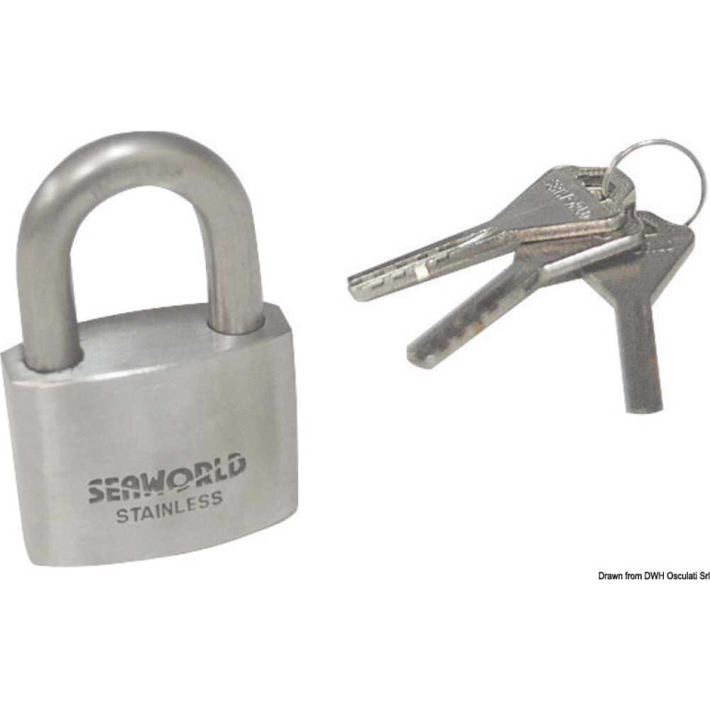 Heavy duty AISI316 padlock arc 40 mm