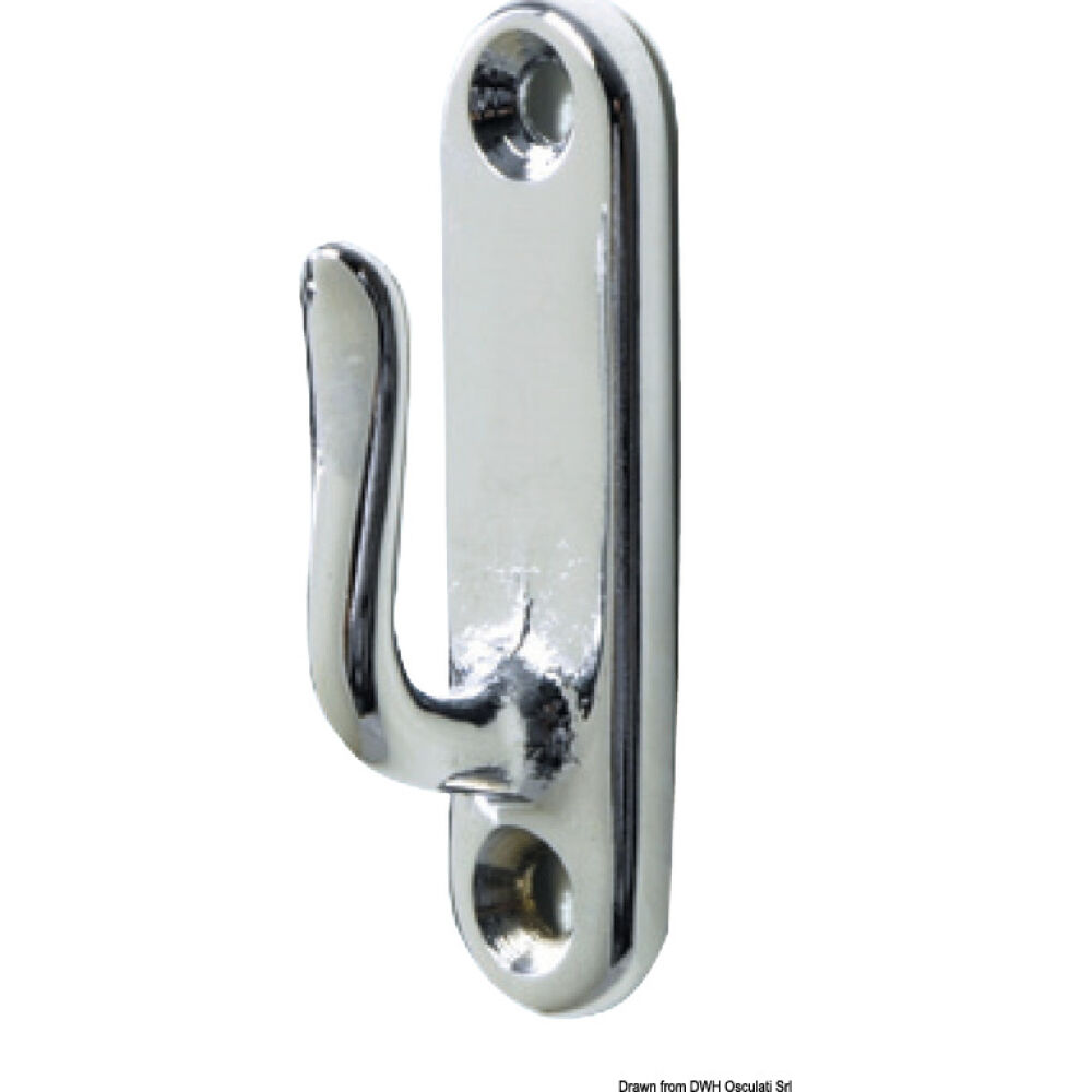 Hook polished AISI316 55 mm