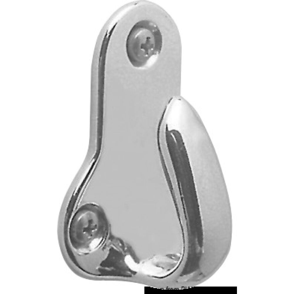 Chromed brass hook 45x33 mm