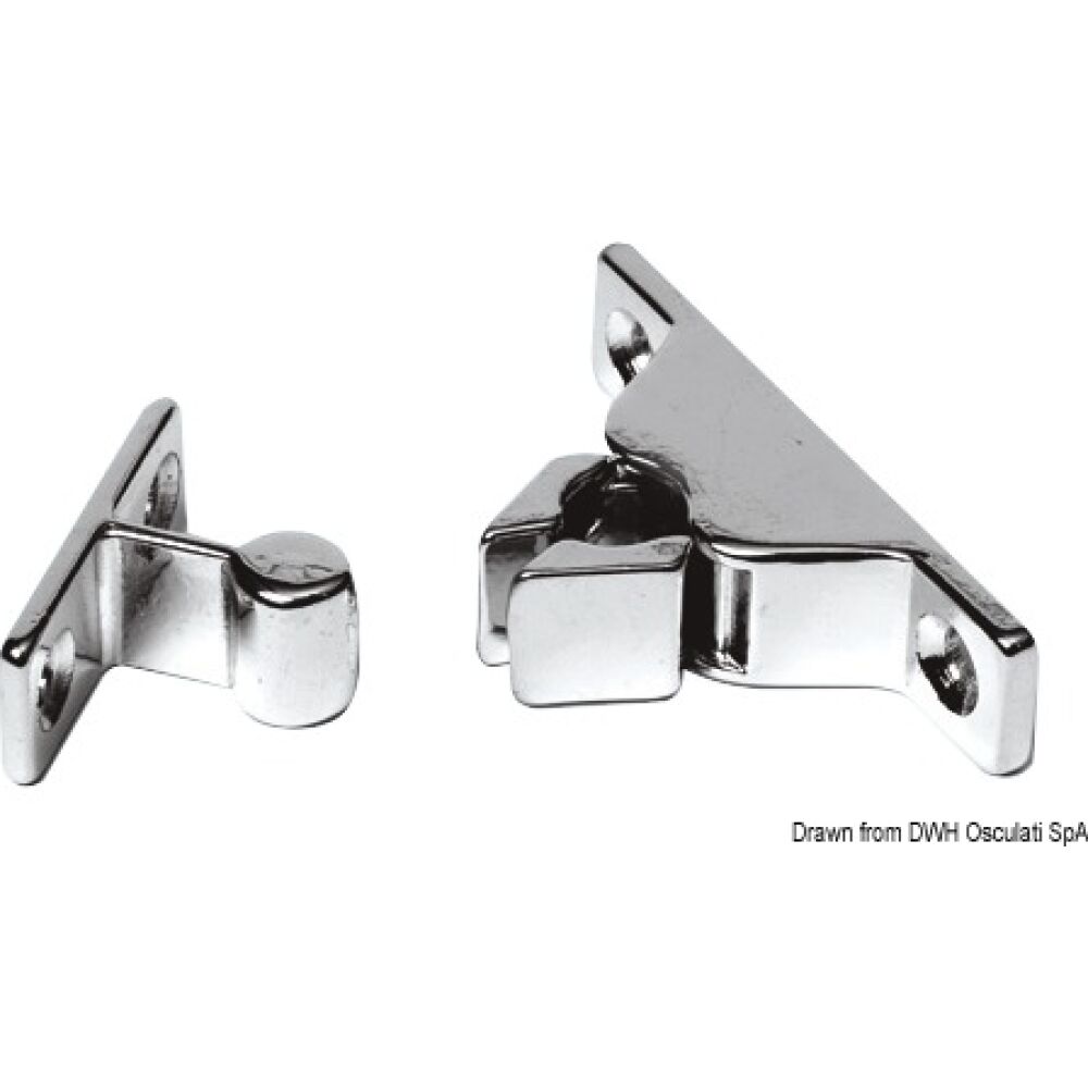 Nottolino a scatto ottone cromato